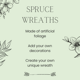 Deluxe Evergreen Greenery Wreath (40cm)