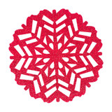 Red Glitter Felt Placemat 