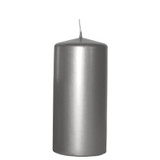 Silver Pillar Candle 15cm Silver Pillar Candle 15cm