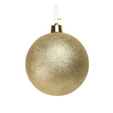 Gold Glitter Shatterproof Bauble (x1) (25cm) Gold Glitter Shatterproof Bauble (x1) (25cm)