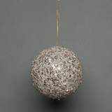 Champagne Glitter Bauble (18cm)