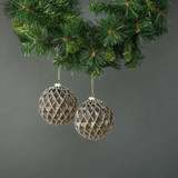 Asteria Glass Diamond Bauble (Set of 4)