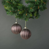 Isla 10cm Glass Pumpkin Bauble (Set of 4)