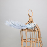 Silver Lyre Bird Silver Glitter with clip Silver Lyre Bird Silver Glitter with clip
