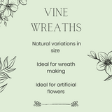 40cm Round Natural Vine Wreath 40cm Round Natural Vine Wreath