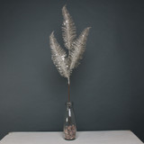 Champagne Glitter 3 Leaf Fern Spray Champagne Glitter 3 Leaf Fern Spray