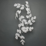 White Glitter Leaf Garland (150cm) White Glitter Leaf Garland (150cm)
