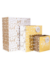 Gold Gift Bags (Pack of 3) Gold Gift Bags (Pack of 3)