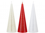 Advent Candle (3 assorted colours, 15cm)