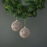 Ariella 10cm Glass Flower Bauble (Set of 4) Ariella 10cm Glass Flower Bauble (Set of 4)