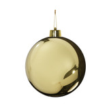 20cm Gold Shiny Shatterproof Bauble (x1) 20cm Gold Shiny Shatterproof Bauble (x1)