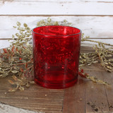 Red Votive Candle Holder 