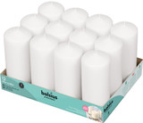 12 Bolsius Professional Pillar Candles - White (168/68mm) 12 Bolsius Professional Pillar Candles - White (168/68mm)