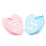 Don't Panic its only a Baby Chunky wooden hearts - Pink Don't Panic its only a Baby Chunky wooden hearts - Pink