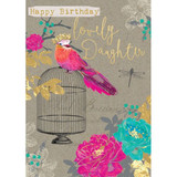 'Happy Birthday Lovely Daughter' Birthday Card By Carson Higham 'Happy Birthday Lovely Daughter' Birthday Card By Carson Higham