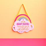 Cheerful Rainbow Hanging Plaque - Gran-Tastic Cheerful Rainbow Hanging Plaque - Gran-Tastic