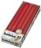 Bolsius Tapered Candles Pack 10 - Red