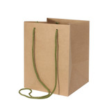 Ribbed Kraft Hand Tie Bag (19 x 25cm) Ribbed Kraft Hand Tie Bag (19 x 25cm)