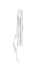 White Satin Ribbon 6mm 