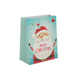 Cute Santa Gift Bag (Large, light blue) Cute Santa Gift Bag (Large, light blue)