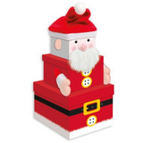 Large Stackable Christmas Santa Gift Boxes Large Stackable Christmas Santa Gift Boxes