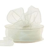 Cream Organza Ribbon 30mm 