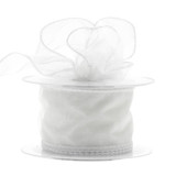 White Organza Ribbon 50mm 