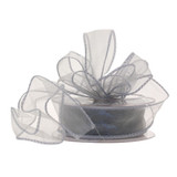 Silver Organza Ribbon 30mm 