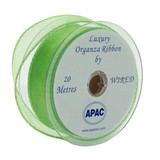 Lime Organza Ribbon 30mm 