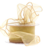 Gold Organza Ribbon 50mm 