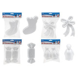 Pack Of 2 Polyfoam Diy Xmas Decorations Pack Of 2 Polyfoam Diy Xmas Decorations