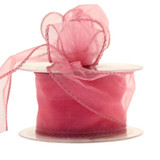 Rose Organza Ribbon 50mm 