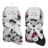 Ladies 2 Pack Cosy Sock (Assorted Designs)