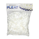 Premium White Pleat Ribbon (50mm x 10m)