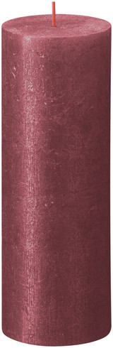 Red Bolsius Rustic Shimmer Metallic Candle (190 x 68mm) Red Bolsius Rustic Shimmer Metallic Candle (190 x 68mm)