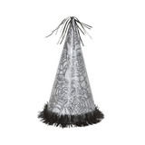 Silver Spider Web Jumbo Halloween Party Hat Silver Spider Web Jumbo Halloween Party Hat
