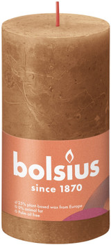 Spice Brown Bolsius Rustic Shine Pillar Candle (130 x 68 mm) Spice Brown Bolsius Rustic Shine Pillar Candle (130 x 68 mm)
