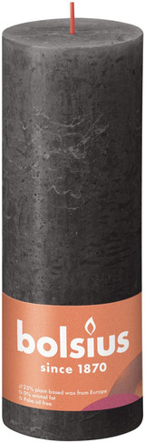 Stormy Grey Bolsius Rustic Shine Pillar Candle (190 x 68mm) Stormy Grey Bolsius Rustic Shine Pillar Candle (190 x 68mm)