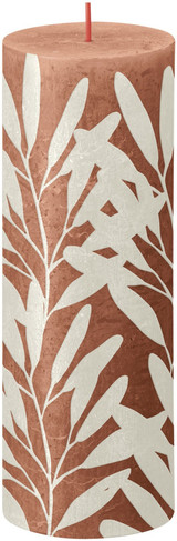 Bolsius Rusty Pink & Sage Rustic Silhouette Candle (190mm x 68mm) Bolsius Rusty Pink & Sage Rustic Silhouette Candle (190mm x 68mm)