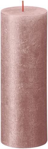 Bolsius Rustic Pink Shimmer Metallic Candle (190mm x 68mm)