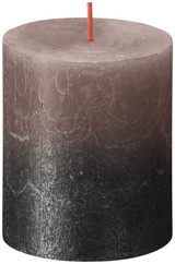 Bolsius Rustic Faded Caramel & Anthracite Metallic Candle (130mm x 68 mm) 