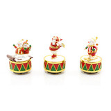 Christmas Snowman Enamelled Musical Figurine Collectibles (3 Assorted Designs) Christmas Snowman Enamelled Musical Figurine Collectibles (3 Assorted Designs)