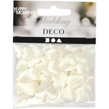 Satin Hearts. Size 10+20 Mm. Thickness 1-2 Mm. 70 Asstd. Off-white Satin Hearts. Size 10+20 Mm. Thickness 1-2 Mm. 70 Asstd. Off-white