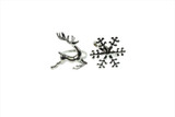 Silver Napkin Ring (Snowflake or Reindeer) (Assorted Designs) Silver Napkin Ring (Snowflake or Reindeer) (Assorted Designs)