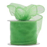 Lime Organza Ribbon 70mm Lime Organza Ribbon 70mm