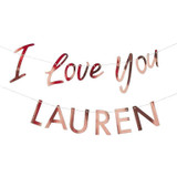 Customisable I Love You Bunting Customisable I Love You Bunting