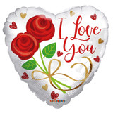 ECO Balloon-I Love You Two Roses (18 Inch) ECO Balloon-I Love You Two Roses (18 Inch)
