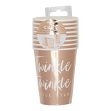 Twinkle Twinkle Rose Gold Paper Cups