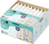 45 Bolsius Professional Bistro Candles - White (180mm/21.3mm) 45 Bolsius Professional Bistro Candles - White (180mm/21.3mm)