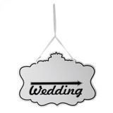 White Wooden Board Hanger Wedding Sign White Wooden Board Hanger Wedding Sign